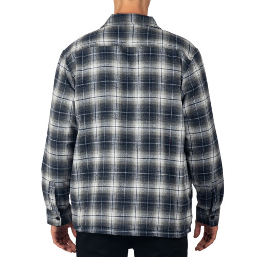 Alpine Swiss Mens Felix Fleece Lined Flannel Jacket Heavyweight